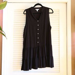 Nine West Black Dress with White Buttons XXL